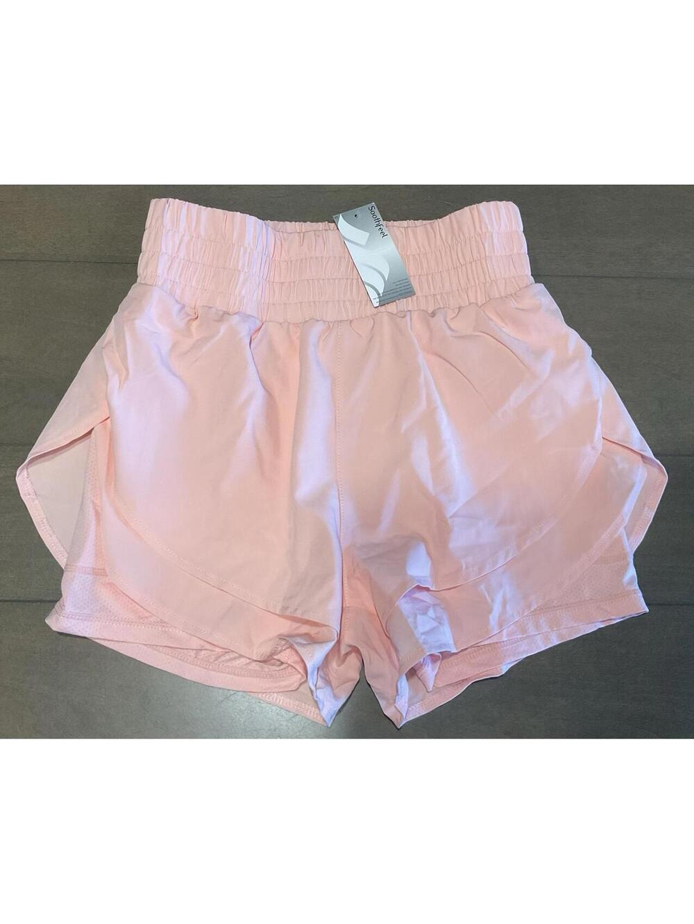 NWT Soothfeel Womens Elastic Waist Pink Athletic Shorts Size XS